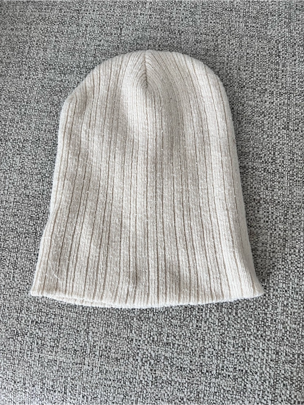 Wild Fable Beanie Toque Adult One Size Ivory Embroidered Knit Polyester